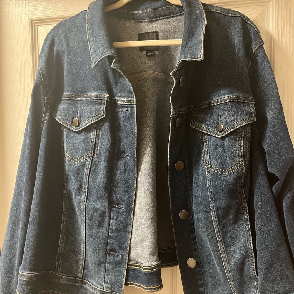Lane Bryant Jean Jacket Sz. 20 Good Condition Lightly Worn